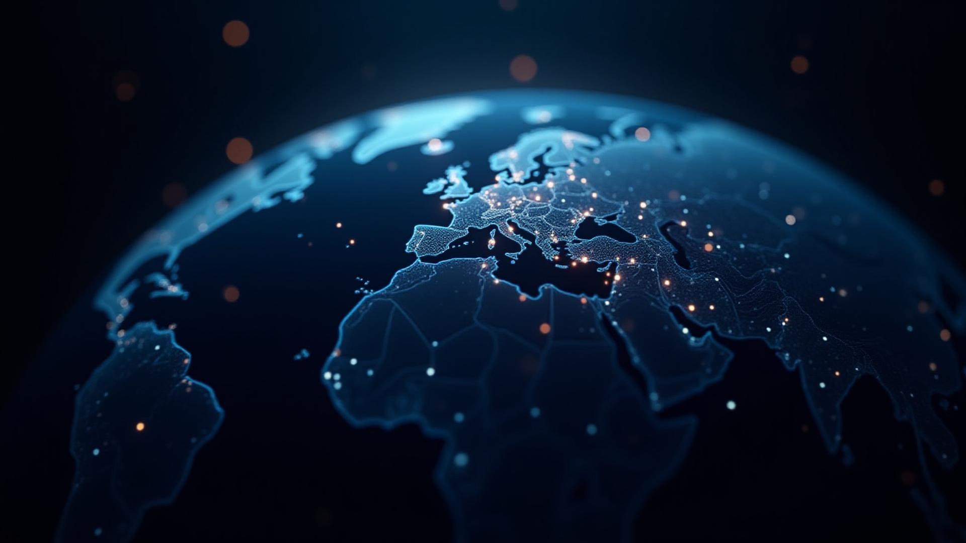 Globale Distribution Netzwerk Visualisierung