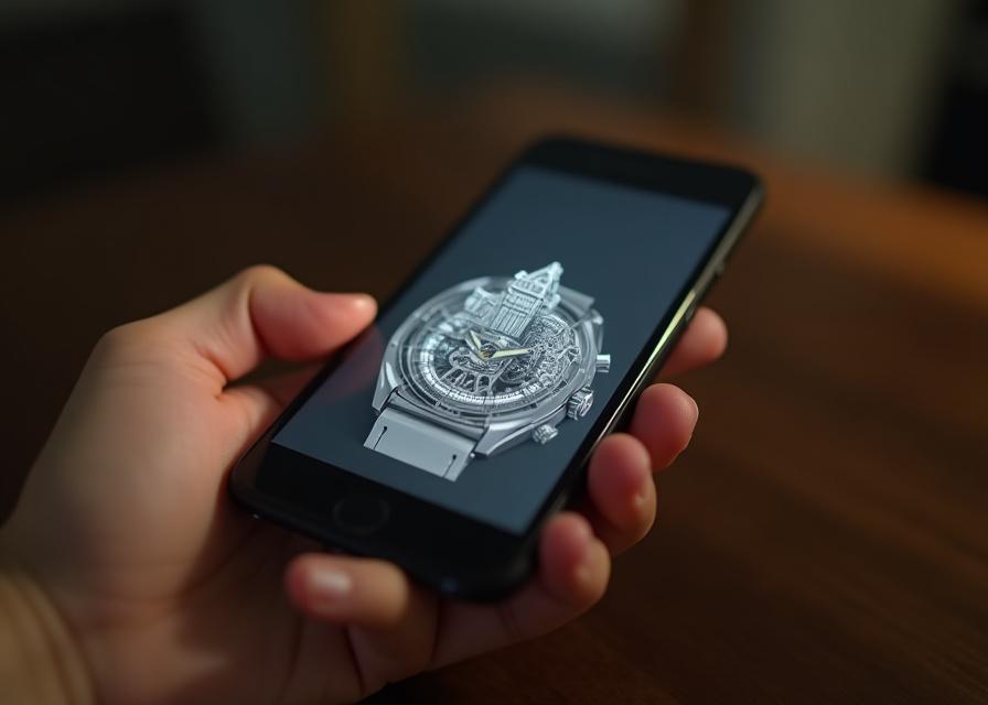 Augmented Reality App auf einem Smartphone
