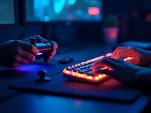 Illustration eines plattformübergreifenden Spiels zwischen Konsole und PC